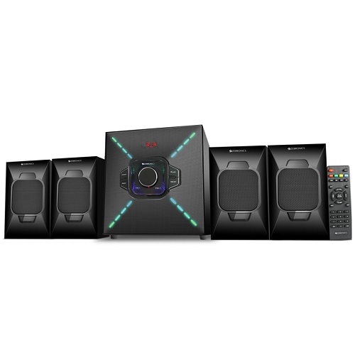 Zebronics 4.1 Bluetooth Computer Multimedia Speaker Square 4-BT RUCF